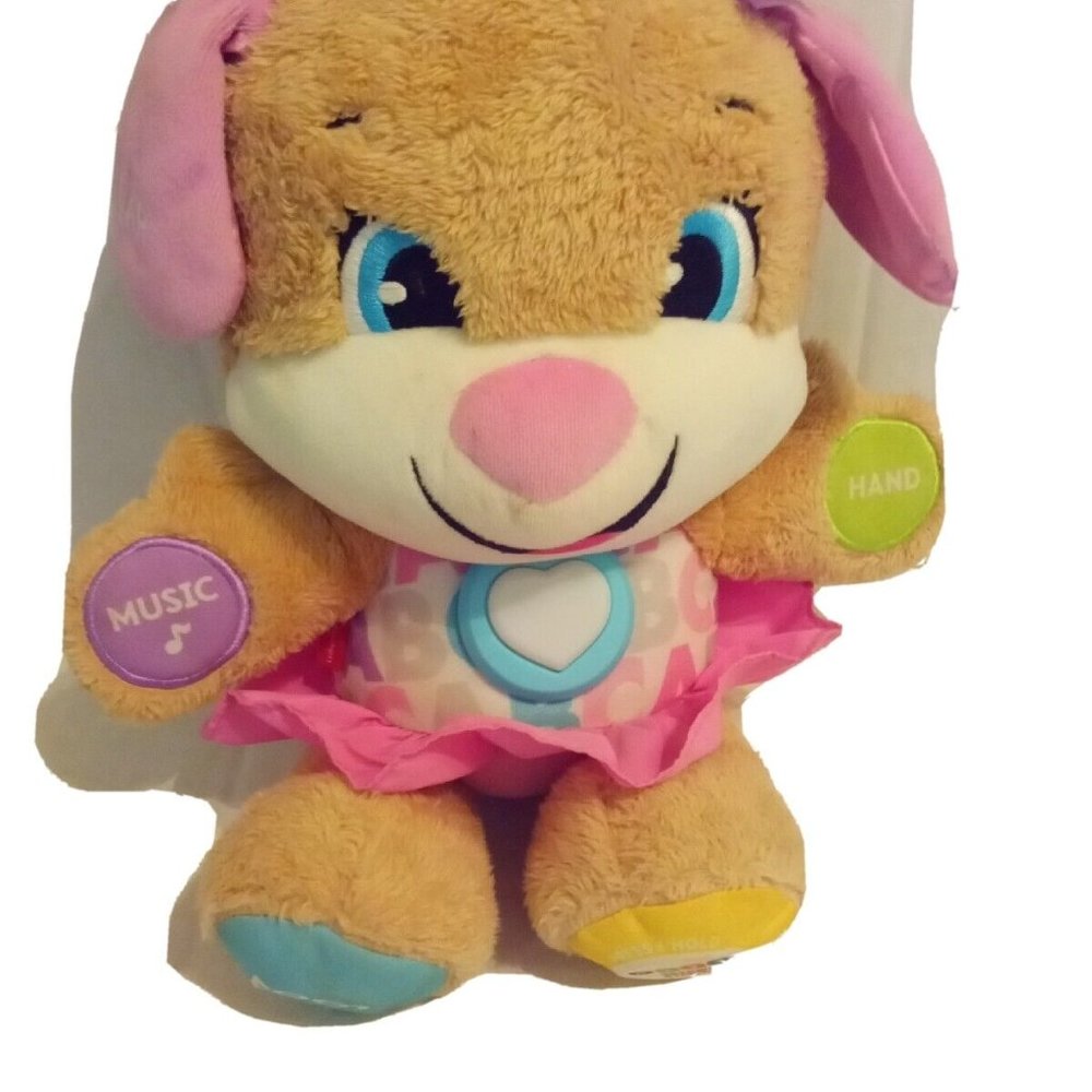 Fisher Price Smart Stages Sis Puppy Singing Animated Learning Plush, TESTED WORK